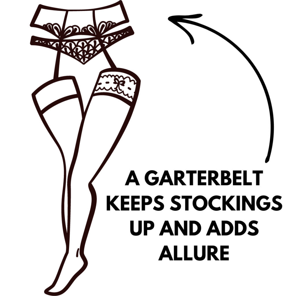 To effectively wear stockings, a garterbelt is essential