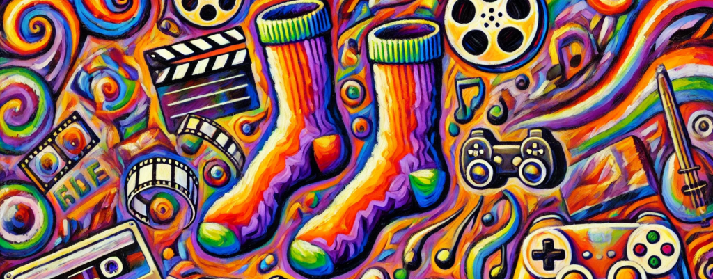 Socks and popular culture symbols