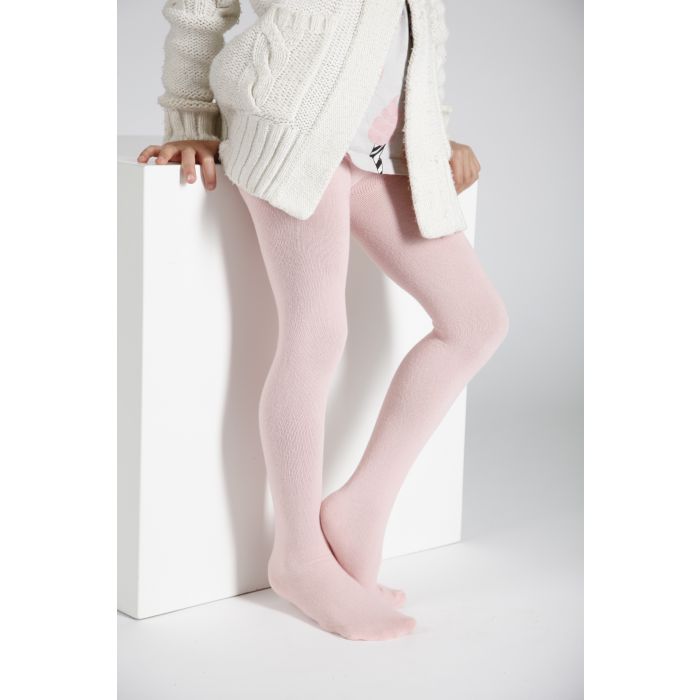 CALDO pink cotton tights for children