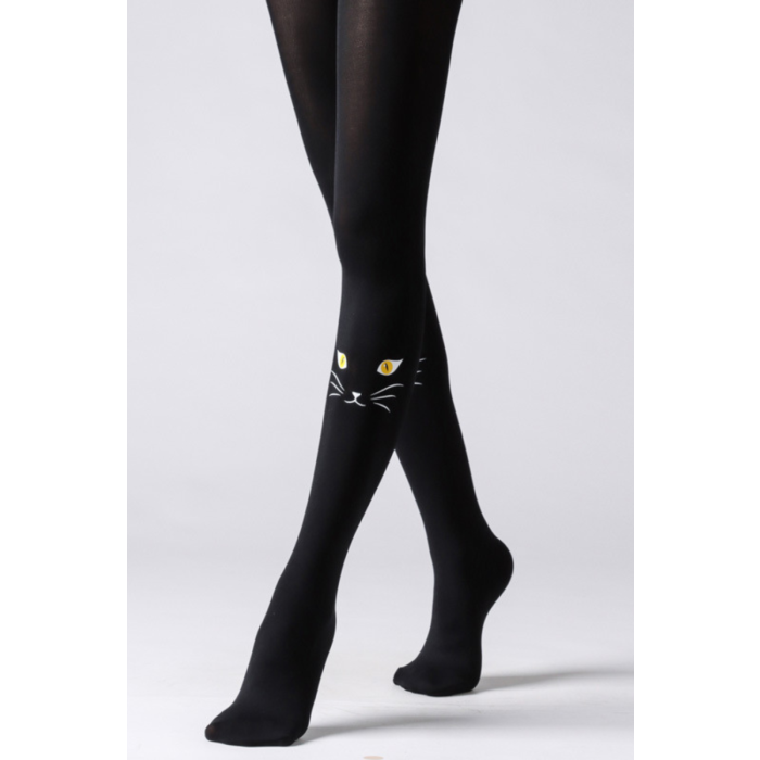 CAT black print tights
