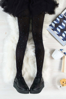 SPIRAL black tights with a light sparkle