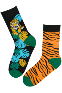 ANIMALS cotton socks with tigers | Sokisahtel