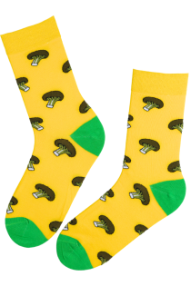 BILL yellow broccoli cotton socks | Sokisahtel