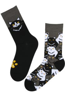 BRAYDEN cotton socks with cats | Sokisahtel