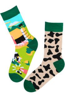 BRAYDEN cow patterned cotton socks | Sokisahtel