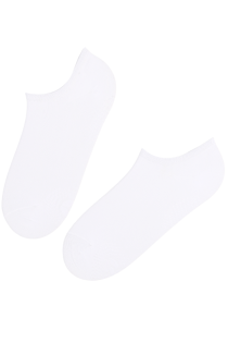 Укороченные носки белого цвета с нескользящей подошвой CAROLINA | Sokisahtel
