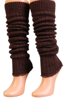 CECILIA brown sparkly leg-warmers | Sokisahtel