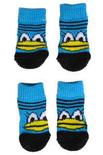 Синие антискользящие носки с утятами для собак KOERASOKID | Sokisahtel