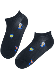 DRINKS dark blue low-cut socks | Sokisahtel