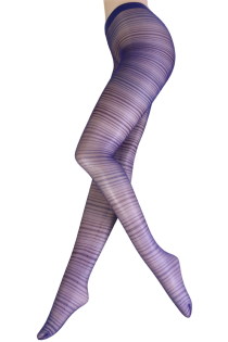 ELECTRA dark purple striped tights | Sokisahtel