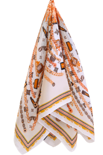 FERRARA creamy white neckerchief | Sokisahtel