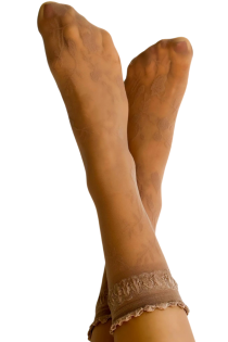 GALENA beige sheer socks | Sokisahtel