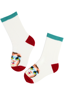 HADLEY white guinea pig socks for kids | Sokisahtel