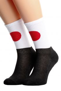 JAPAN flag socks for men and women | Sokisahtel