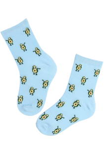 JEFFREY blue avocado socks for kids | Sokisahtel