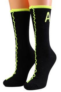 LOORA black letter A socks | Sokisahtel