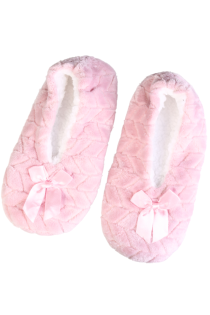 ROSETTE pink soft slippers | Sokisahtel