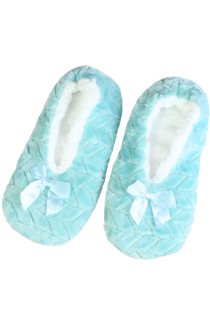 ROSETTE turquoise soft slippers | Sokisahtel