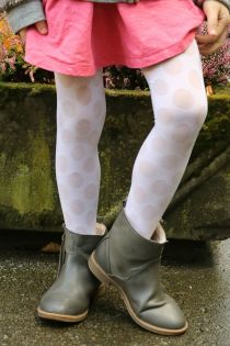 SABINA creamy white tights for kids | Sokisahtel