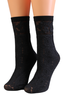 SALMA black sheer socks | Sokisahtel