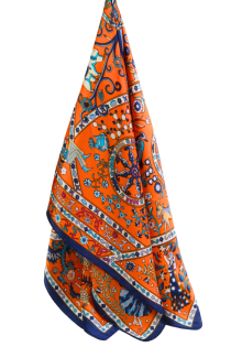TRENTO orange colorful neckerchief | Sokisahtel
