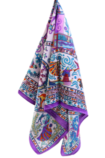 TRENTO purple colorful neckerchief | Sokisahtel