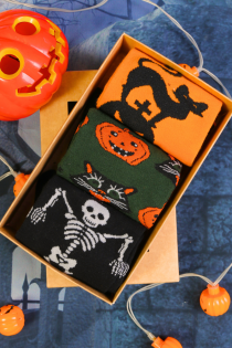 Halloween gift box VESPER with 3 pairs of socks | Sokisahtel