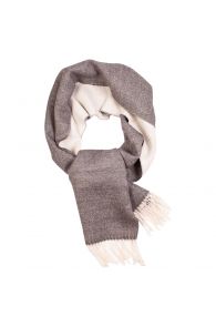 Alpaca wool white-grey scarf | Sokisahtel
