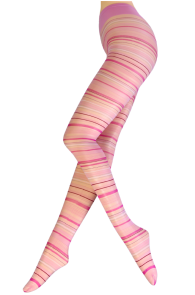 AZALE pink striped tights | Sokisahtel