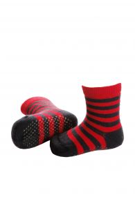 NORTH striped baby socks with merino wool | Sokisahtel