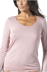 Женская блузка нежно-розового цвета из качественной модальной ткани с добавлением кашемира CASHMERE | Sokisahtel