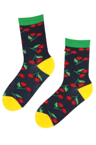 CHER cotton socks with cherries | Sokisahtel