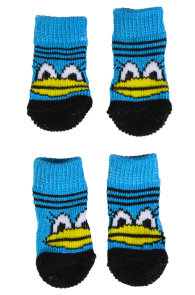 Синие антискользящие носки с утятами для собак KOERASOKID | Sokisahtel