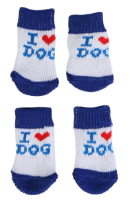Синие антискользящие носки для собак с надписью KOERASOKID | Sokisahtel