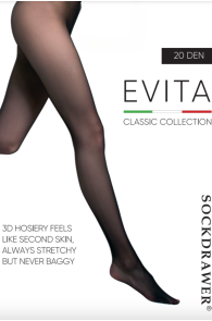 Колготки черного цвета  EVITA 3D | Sokisahtel