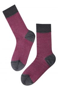 Мужские стильные хлопковые носки темно-розового цвета HERBERT | Sokisahtel