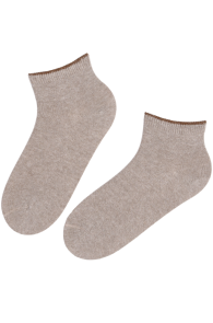 Тёплые укороченные носки из шерсти бежевого цвета BRESCIA | Sokisahtel
