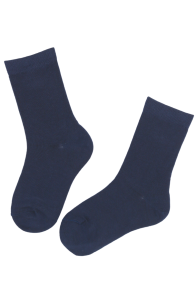 Детские хлопковые носки тёмно-синего цвета KIM | Sokisahtel