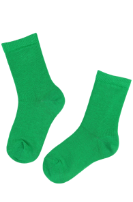Детские хлопковые носки зелёного цвета KIM | Sokisahtel