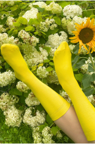 Женские хлопковые носки жёлтого цвета KIM | Sokisahtel