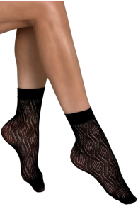 KIRA black sheer socks | Sokisahtel