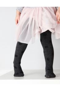 LEDA mustad tüdrukute puuvillased sukkpüksid | Sokisahtel