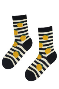 LEMON merino wool socks with lemons | Sokisahtel