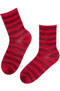LIILIAN red wool socks | Sokisahtel