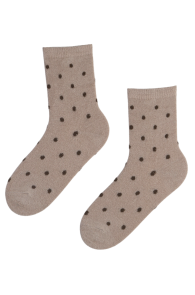 LILA light beige warm socks for women | Sokisahtel