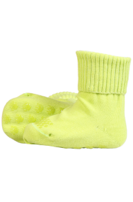 Хлопковые носки салатового цвета с нескользящей подошвой для малышей LONDON | Sokisahtel