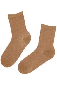 MARIS beige wool warm socks | Sokisahtel