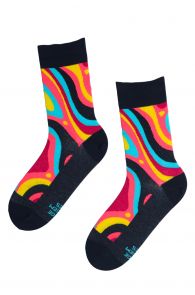 Мужские хлопковые разноцветные носки с абстрактным узором KÕIGE TARGEM MEES (самый умный мужик) | Sokisahtel