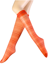 MAYFAIR orange knee highs | Sokisahtel