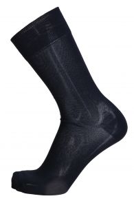 Мужские стильные хлопковые носки темно-синего цвета с красной полоской OLIVER | Sokisahtel